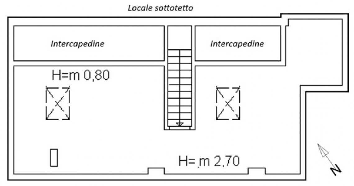 Planimetria sottotetto 